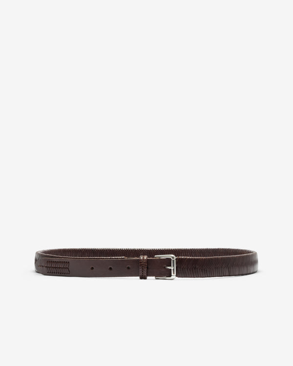 Lemaire - Women’s Weaved Belt 25 - (Dark Brown)