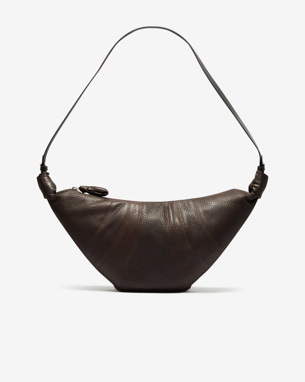 Lemaire - Women’s Rail Belt Medium Croissant Bag - (Dark Chocolate)