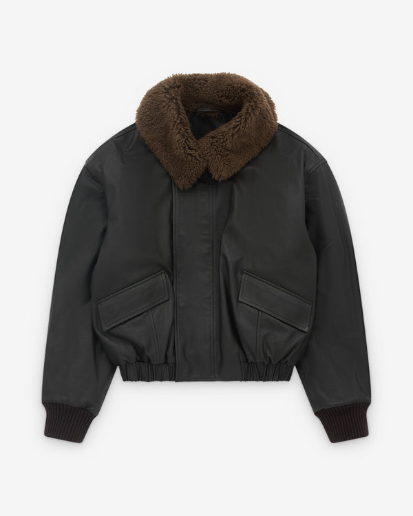 Lemaire - Women’s Leather Blouson - (Dark Espresso)