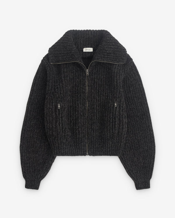 Lemaire - Women’s Zipped Cardigan - (Black/Mink Brown)