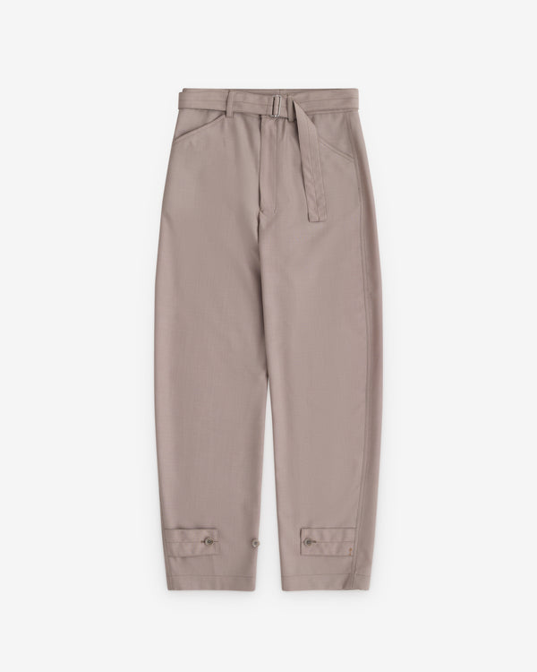 Lemaire - Women’s Curved Tailored Trousers - (Light Taupe)