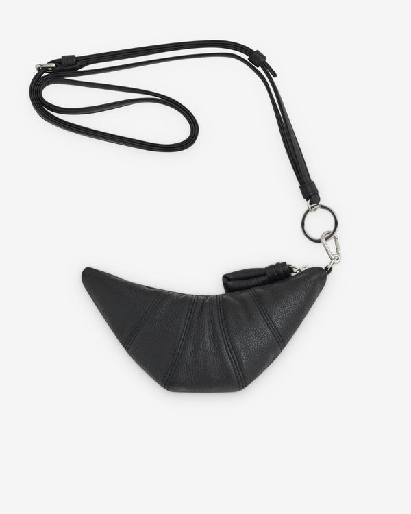 Lemaire - Women’s Grained Leather Cross-Body Croissant Coin Purse - (Black)
