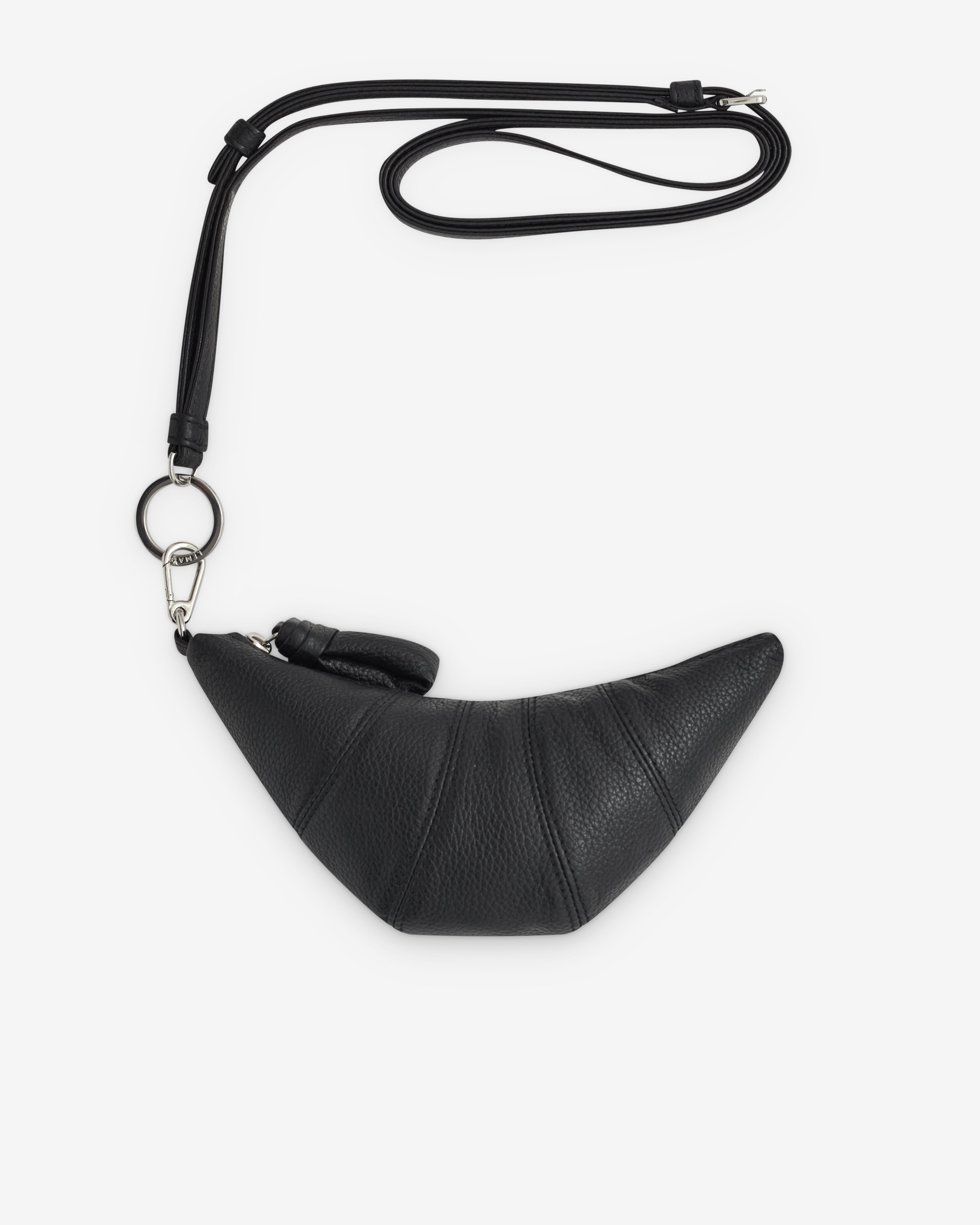 Lemaire: Women's Grained Leather Cross-Body Croissant Coin