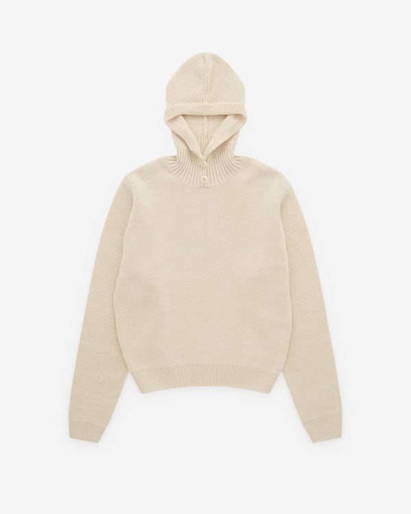 Lemaire - Women’s Sweater With Hood - (Light Cream)