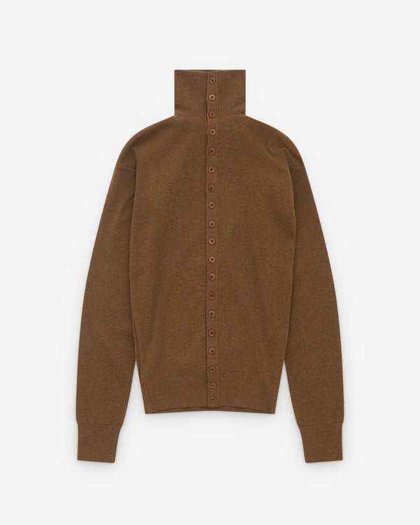 Lemaire - Women’s Buttoned Fitted Cardigan - (Brown)