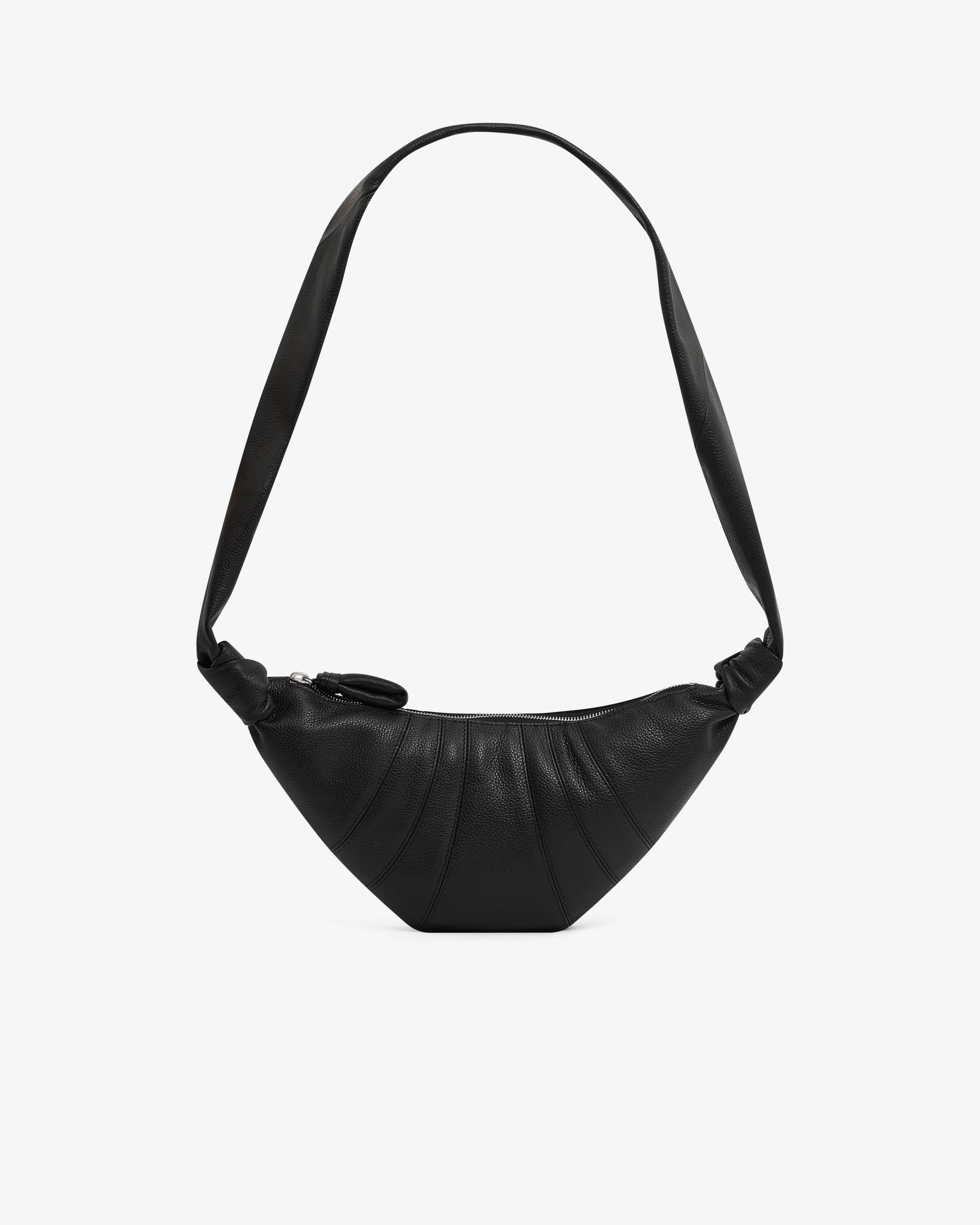 Lemaire: Small Croissant Bag (Black) | DSML E-SHOP