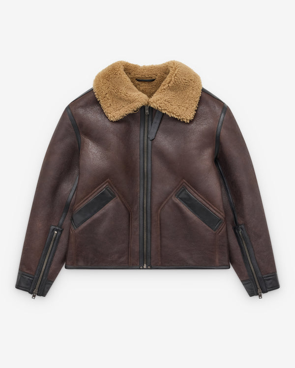Lemaire - Men's Shearling Coat - (Espresso)