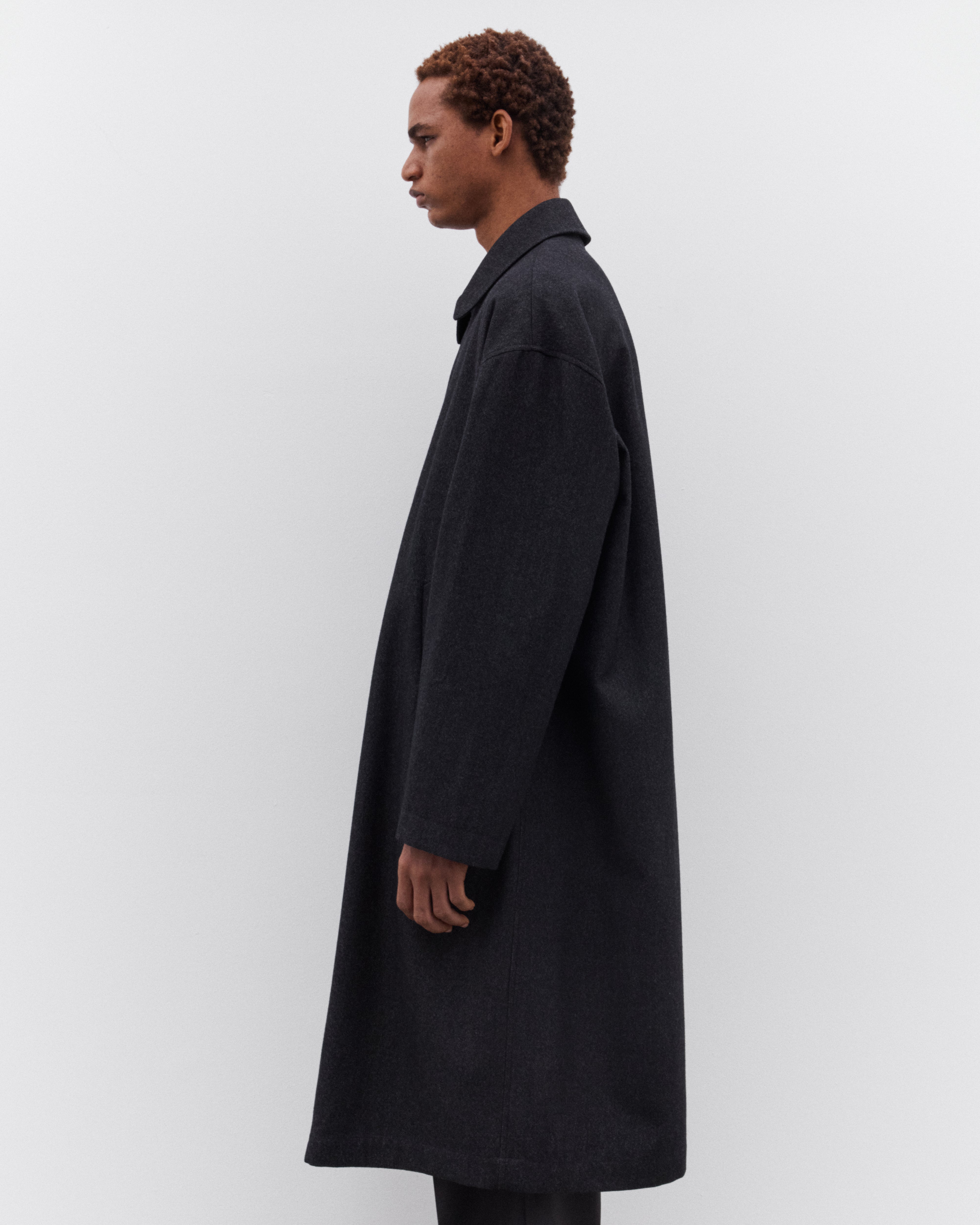LEMAIRE 20AW MILITARY OVERCOAT Lemaire: Men's Overcoat (Black