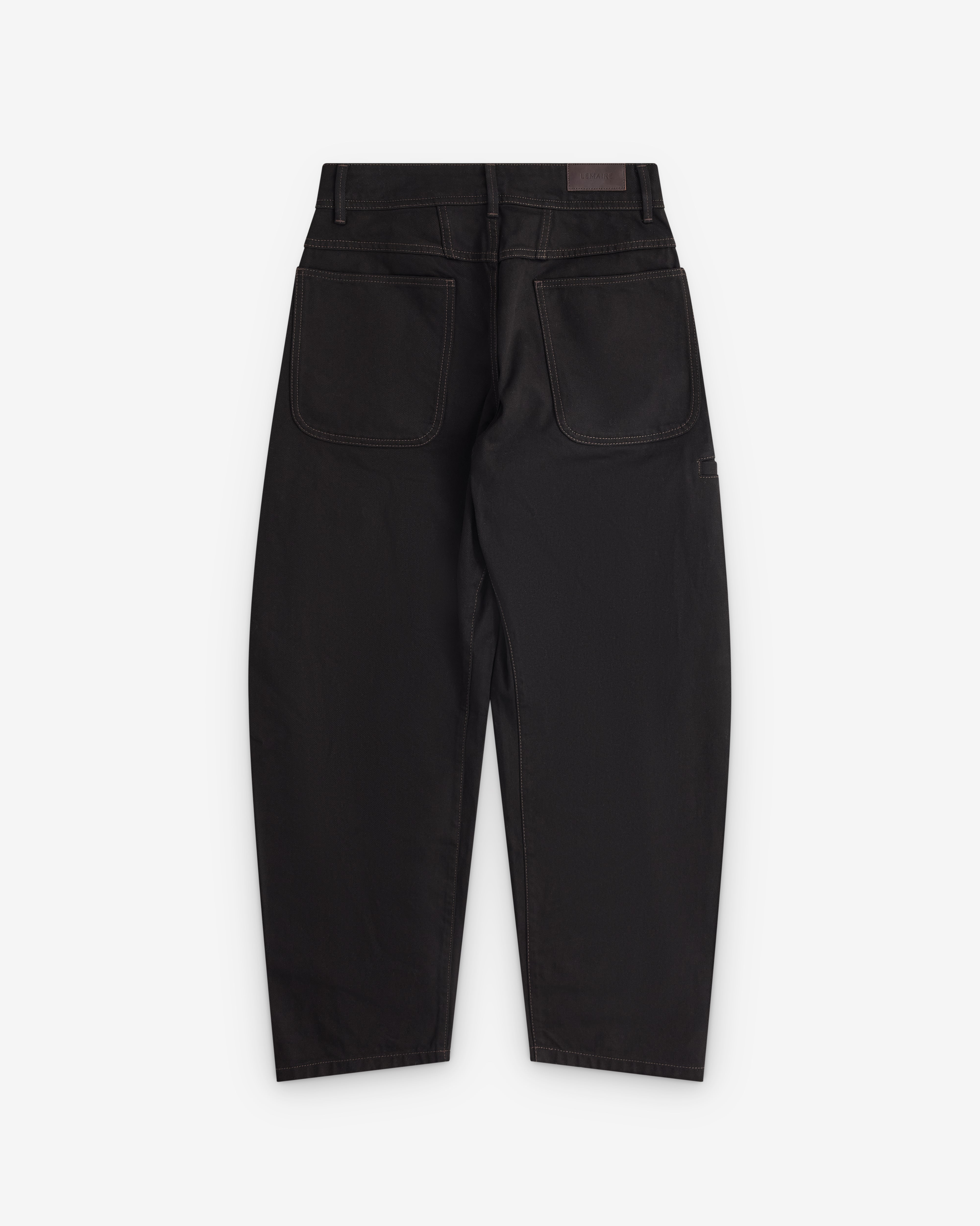 Lemaire: Men's Twisted Workwear Pants (Black) | DSML E-SHOP