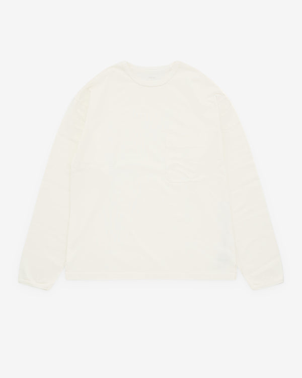 Lemaire - Men's Long Sleeve T-Shirt - (Light Cream)