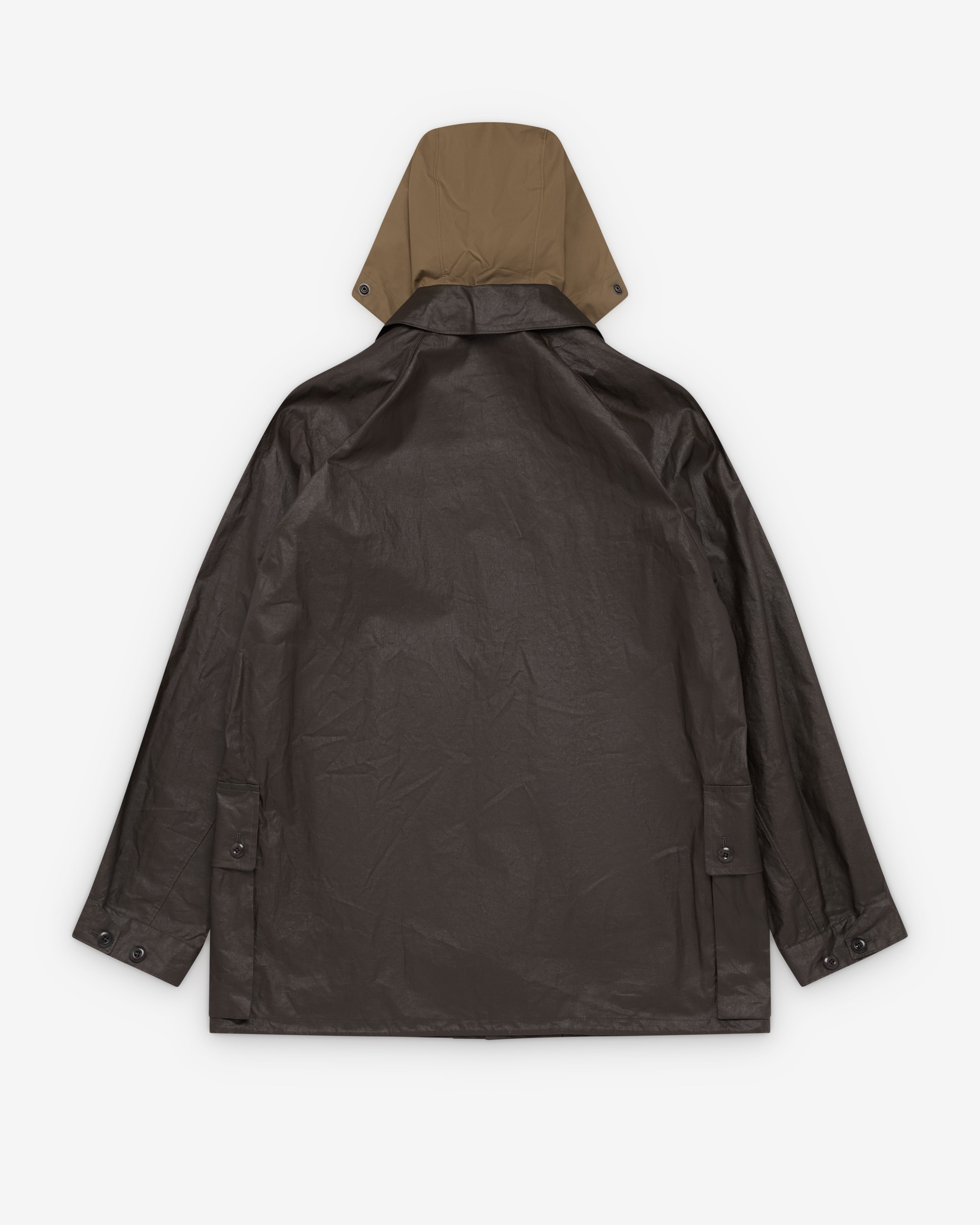 Lemaire : Men's Rain Jacket With Detachable Hood (Bronze) | Dover
