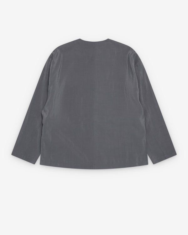 Lemaire  - Men's V-Neck Shirt - (Aluminium)