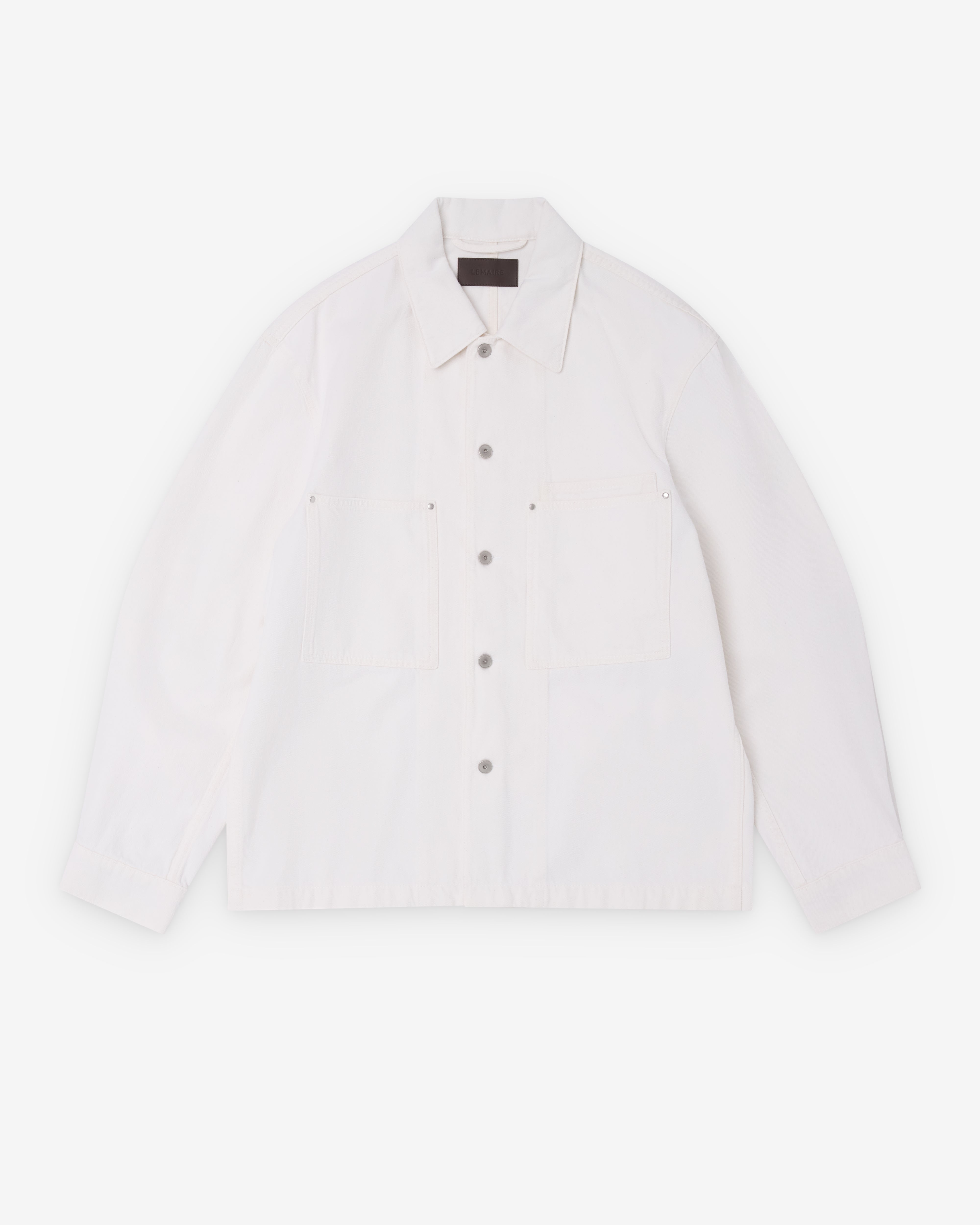 Lemaire : Men's Workwear Overshirt (Milk) | Dover Street Market London
