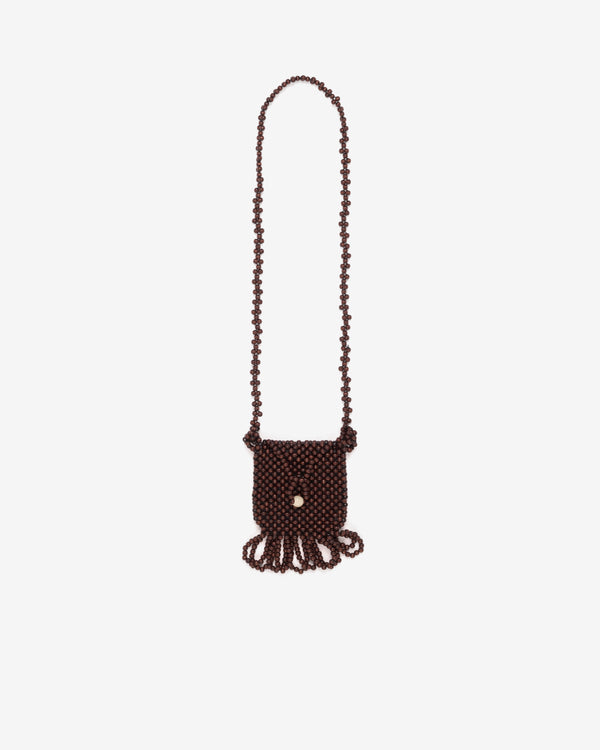 Lemaire  - Women's Grigri Necklace Bag - (Dark Brown)