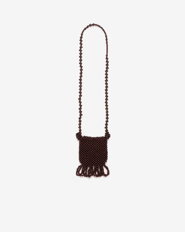Lemaire  - Women's Grigri Necklace Bag - (Dark Brown)