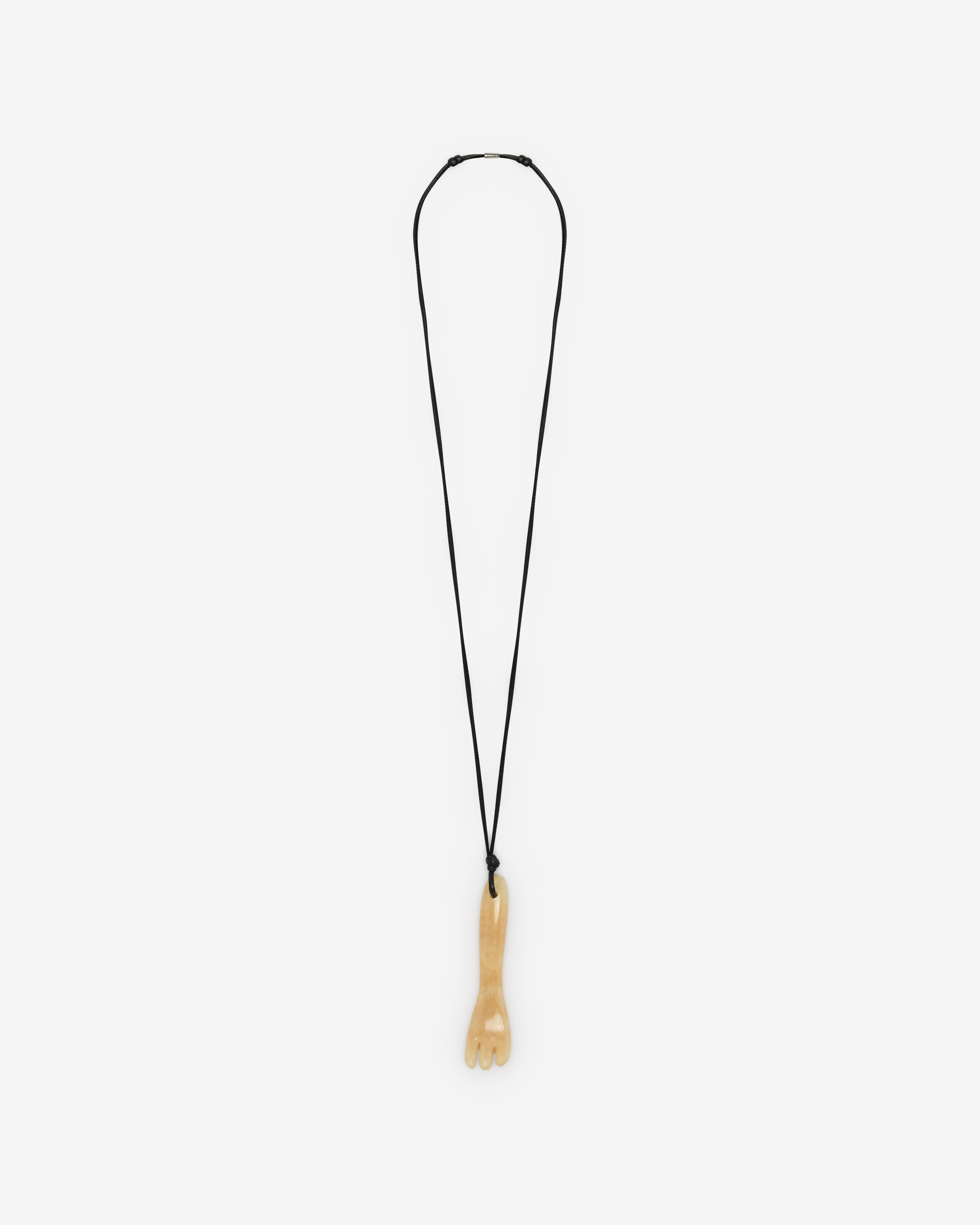 Lemaire : Women's Gua Sha Fork Necklace (Yellow) | Dover Street