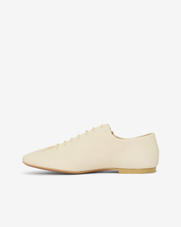 Lemaire  - Women's Souris Flat Classic Derbies - (White)