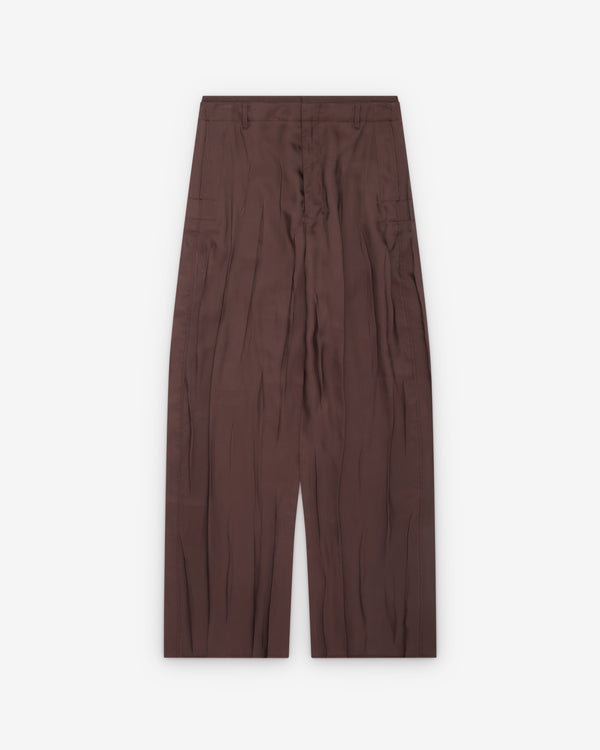 Lemaire  - Women's Creased Soft Pants - (Glossy Brown)