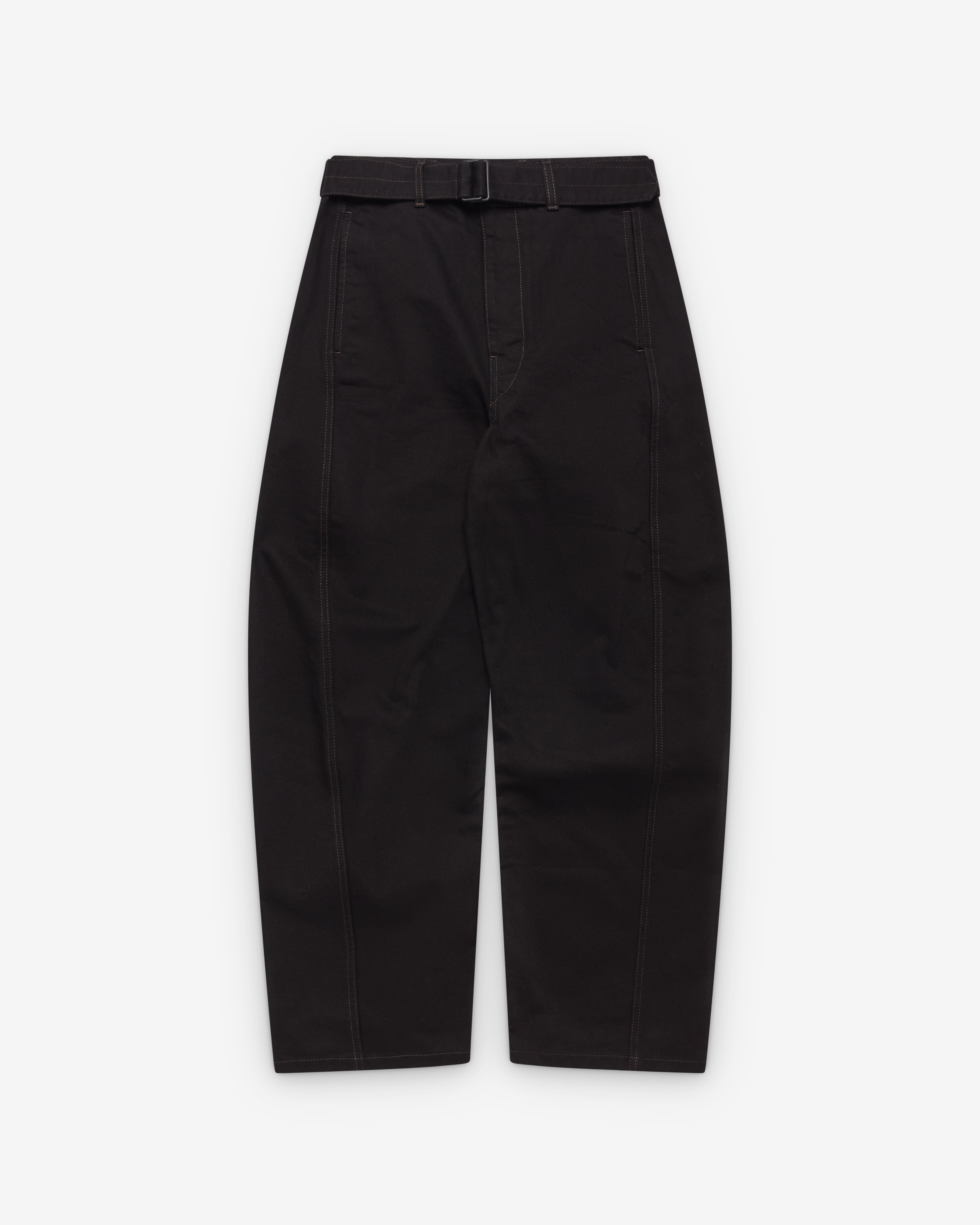 Lemaire: Women's Twisted Belted Pants (Black) | Dover Street