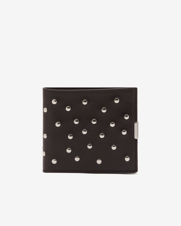 Lemaire  - Women's Soft Tab Studs Dots Bifold - (Dark Chocolate)
