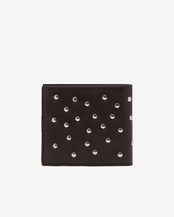 Lemaire  - Women's Soft Tab Studs Dots Bifold - (Dark Chocolate)