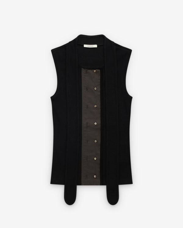 Lemaire  - Women's Asymmetrical Fitted Top - (Black)