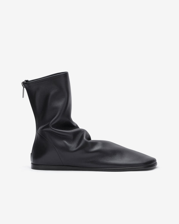 Lemaire  - Women's Glove Flat Ankle Boots - (Dark Chocolate)