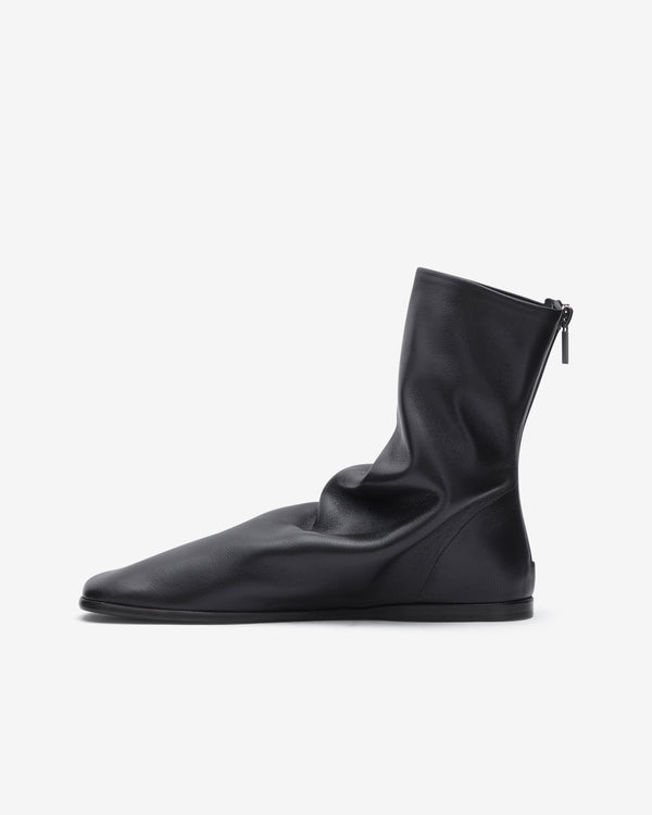 Lemaire  - Women's Glove Flat Ankle Boots - (Dark Chocolate)