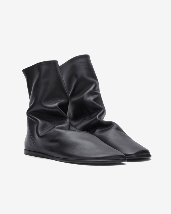 Lemaire  - Women's Glove Flat Ankle Boots - (Dark Chocolate)