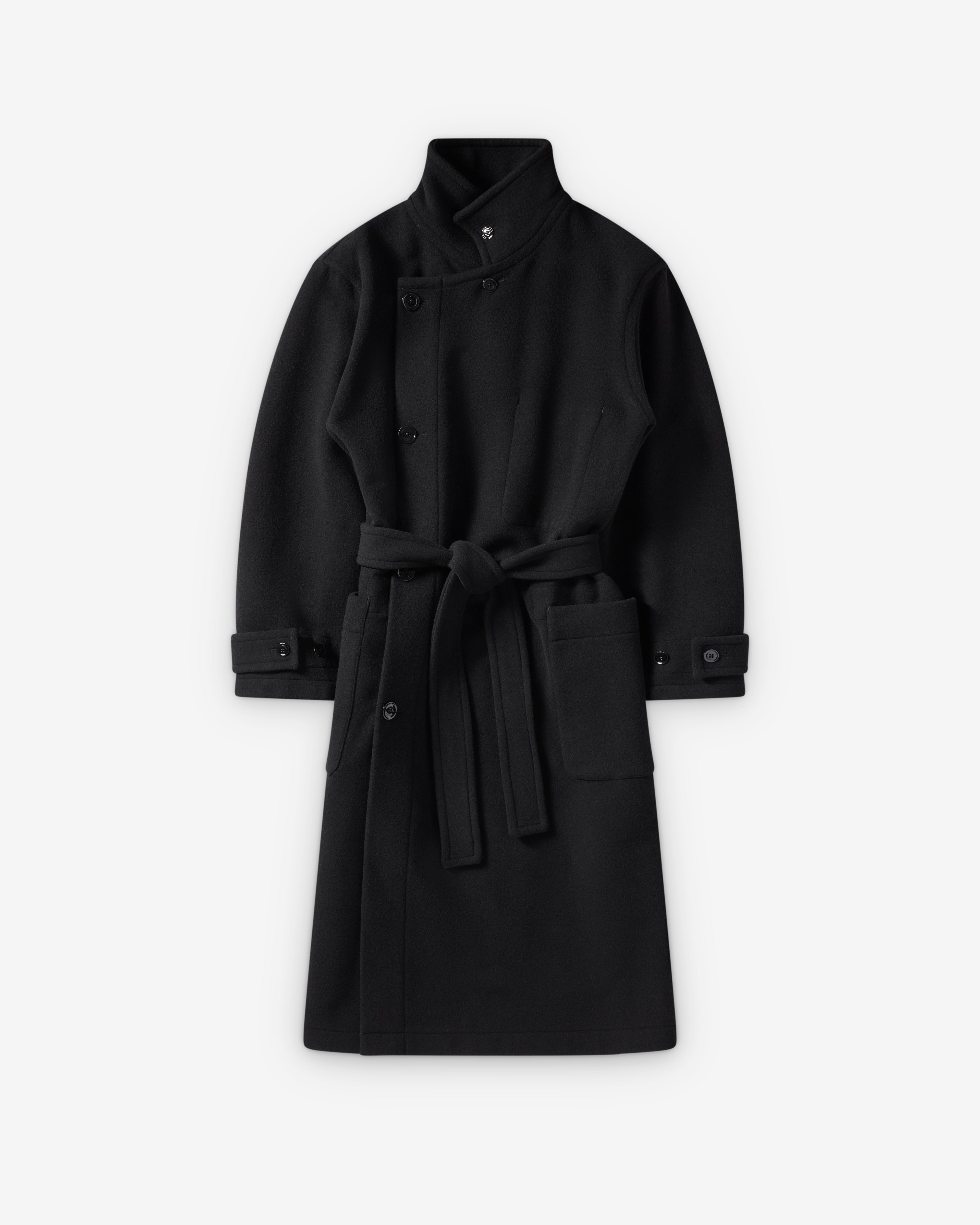 最終価格　LEMAIRE Wrap Coat 23AW Black XS Lemaire : Women's Wrap Coat (Black) | Dover Street Market London