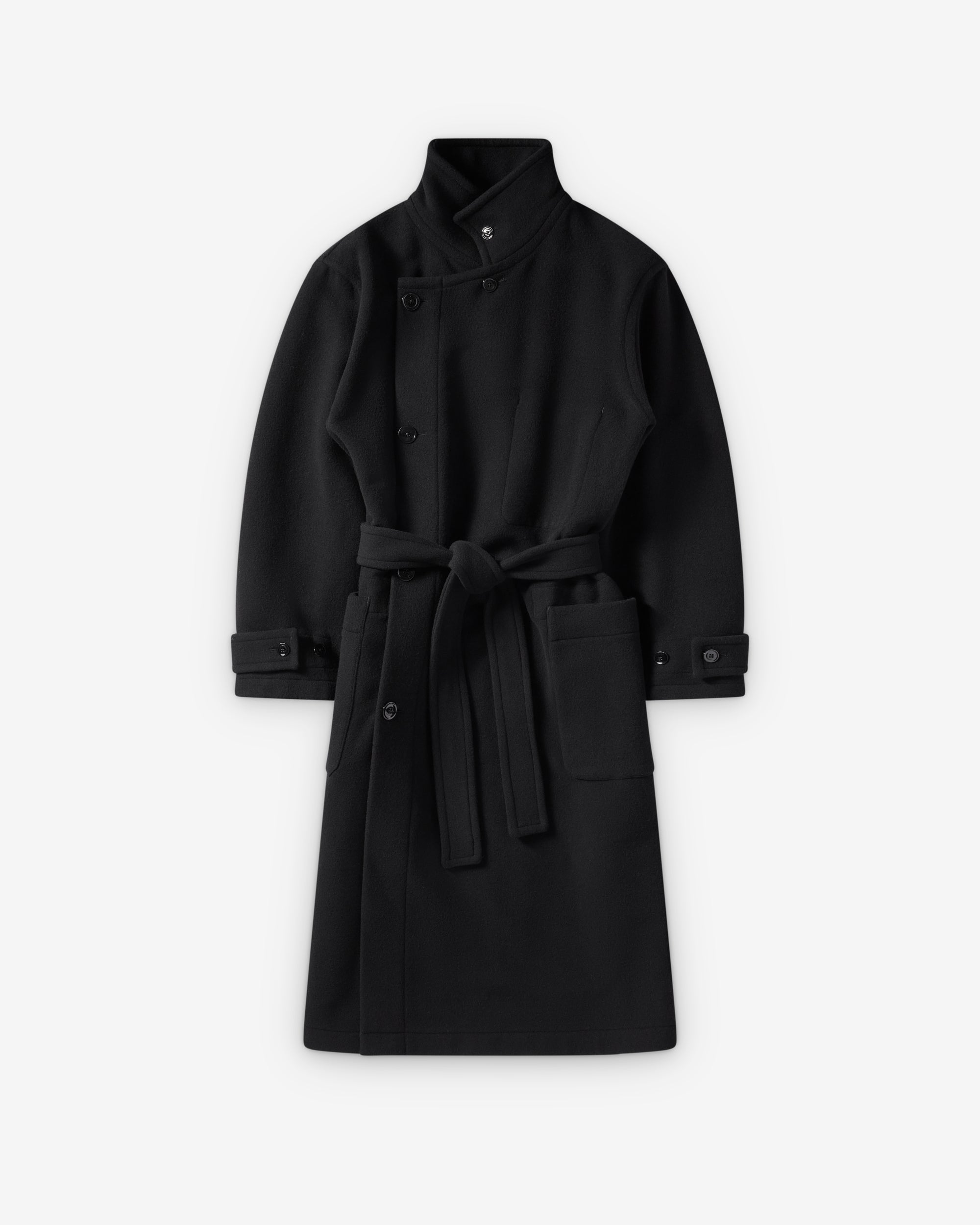 Lemaire - Women's Wrap Coat - (Black) view 1, Click to Zoom in