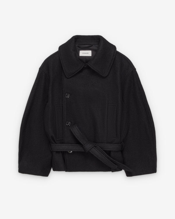 Lemaire  - Women's Short Wrap Coat - (Black)