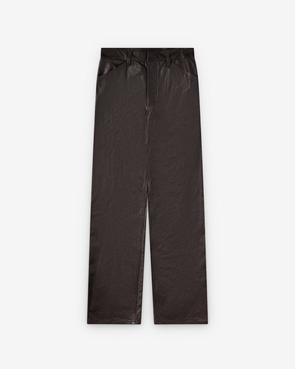 Lemaire  - Women's Straight Leather Pants - (Brick)