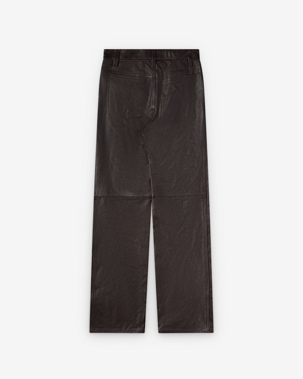 Lemaire  - Women's Straight Leather Pants - (Brick)