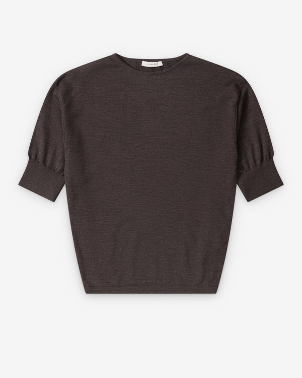 Lemaire  - Women's Short Sleeve Sweater - (Dark Cherry)