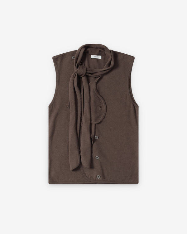 Lemaire  - Women's Asymmetrical Vest - (Espresso)
