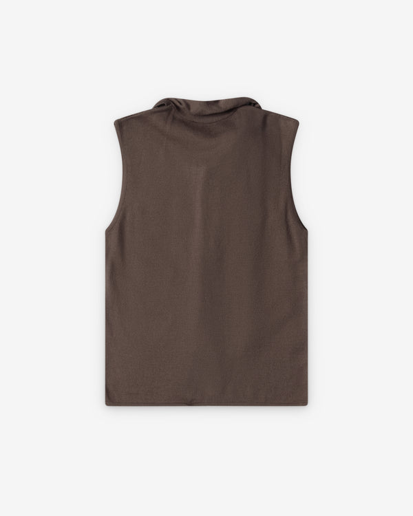 Lemaire  - Women's Asymmetrical Vest - (Espresso)