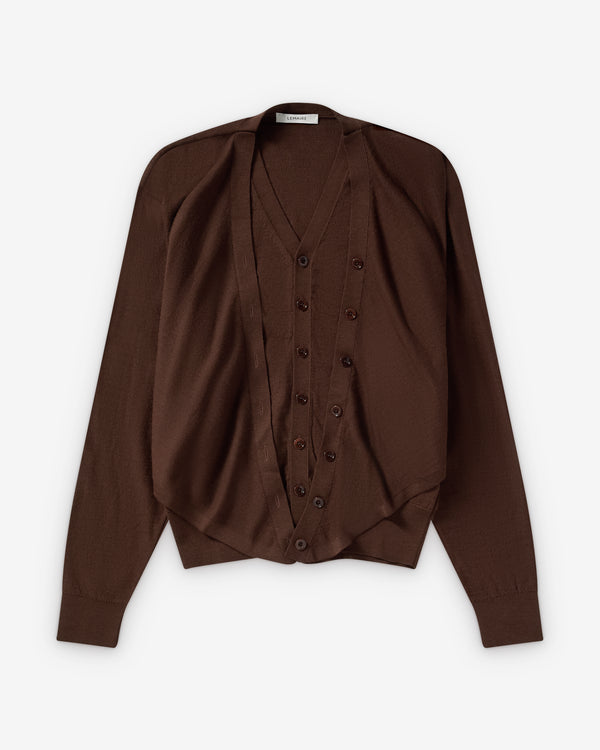 Lemaire  - Women's Trompe L'Oeil Cardigan - (Shitake)