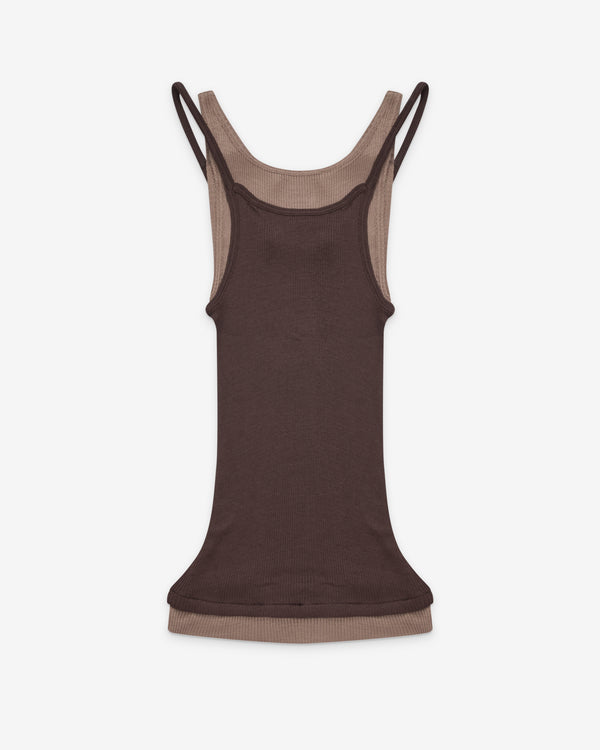 Lemaire  - Women's Trompe L'Oeil Tank Top - (Brown)