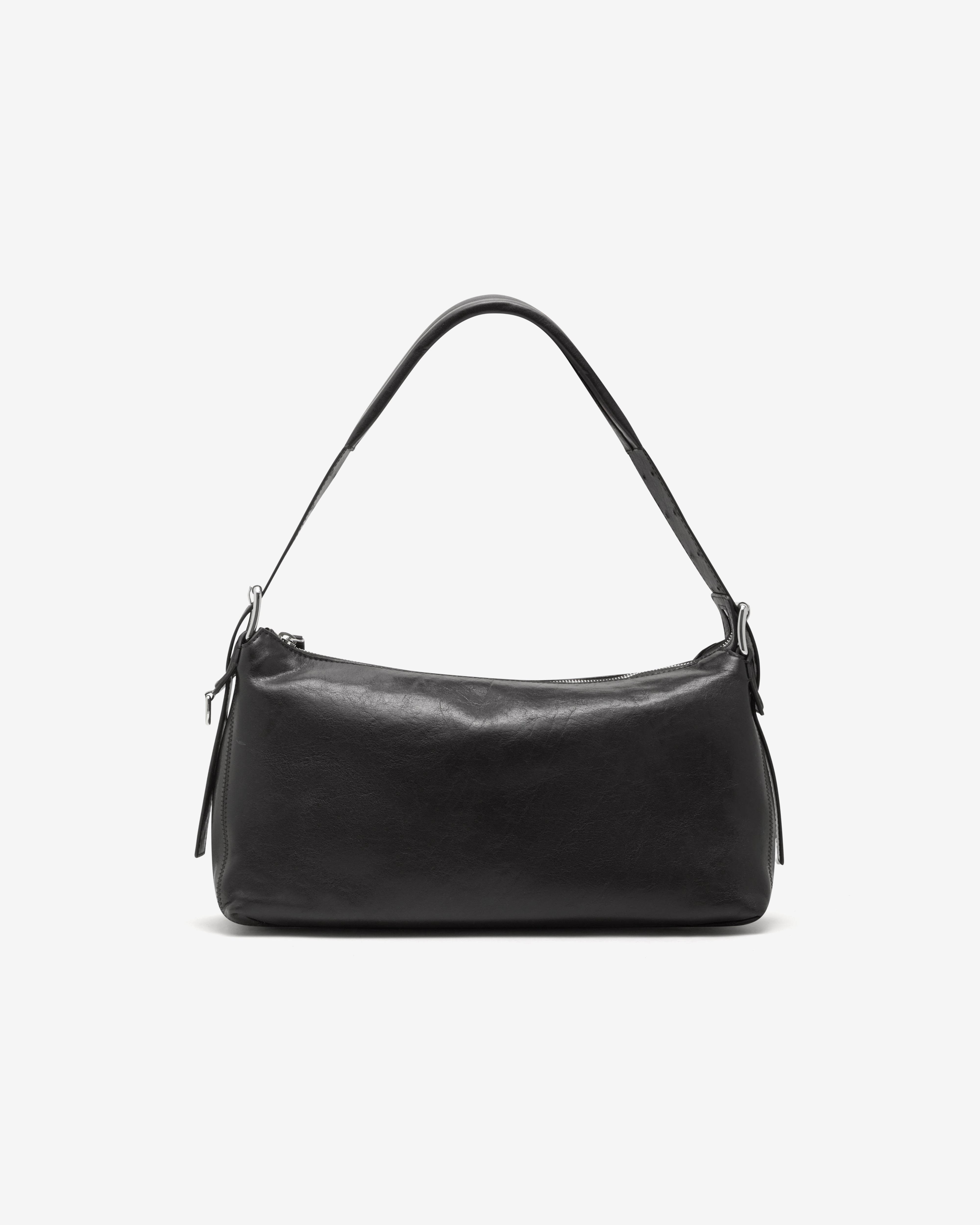 Lemaire : Women's Belted Baguette Bag (Dark Chocolate) | Dover