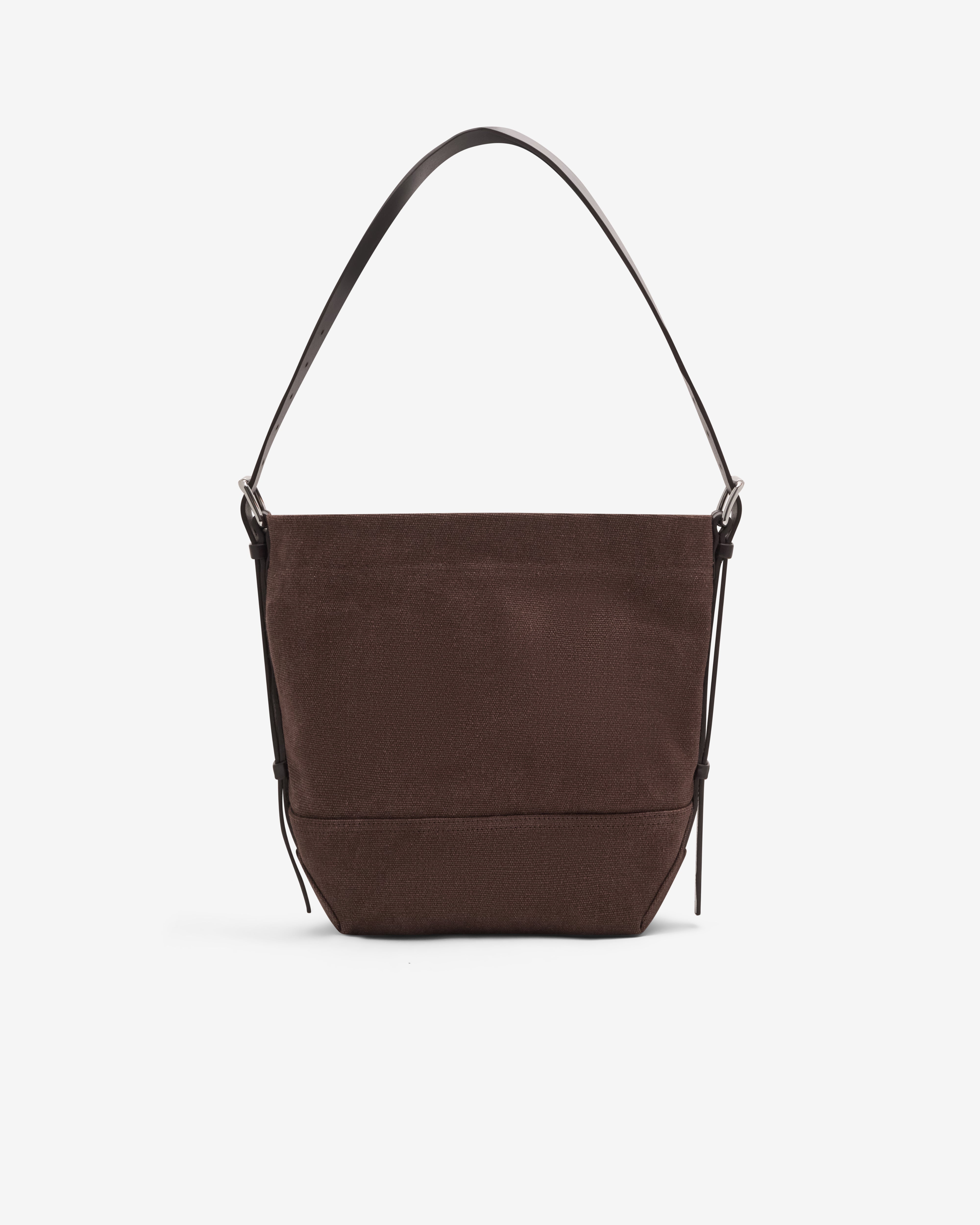 Lemaire : Women's Small Belted Tote (Dark Chocolate) | Dover