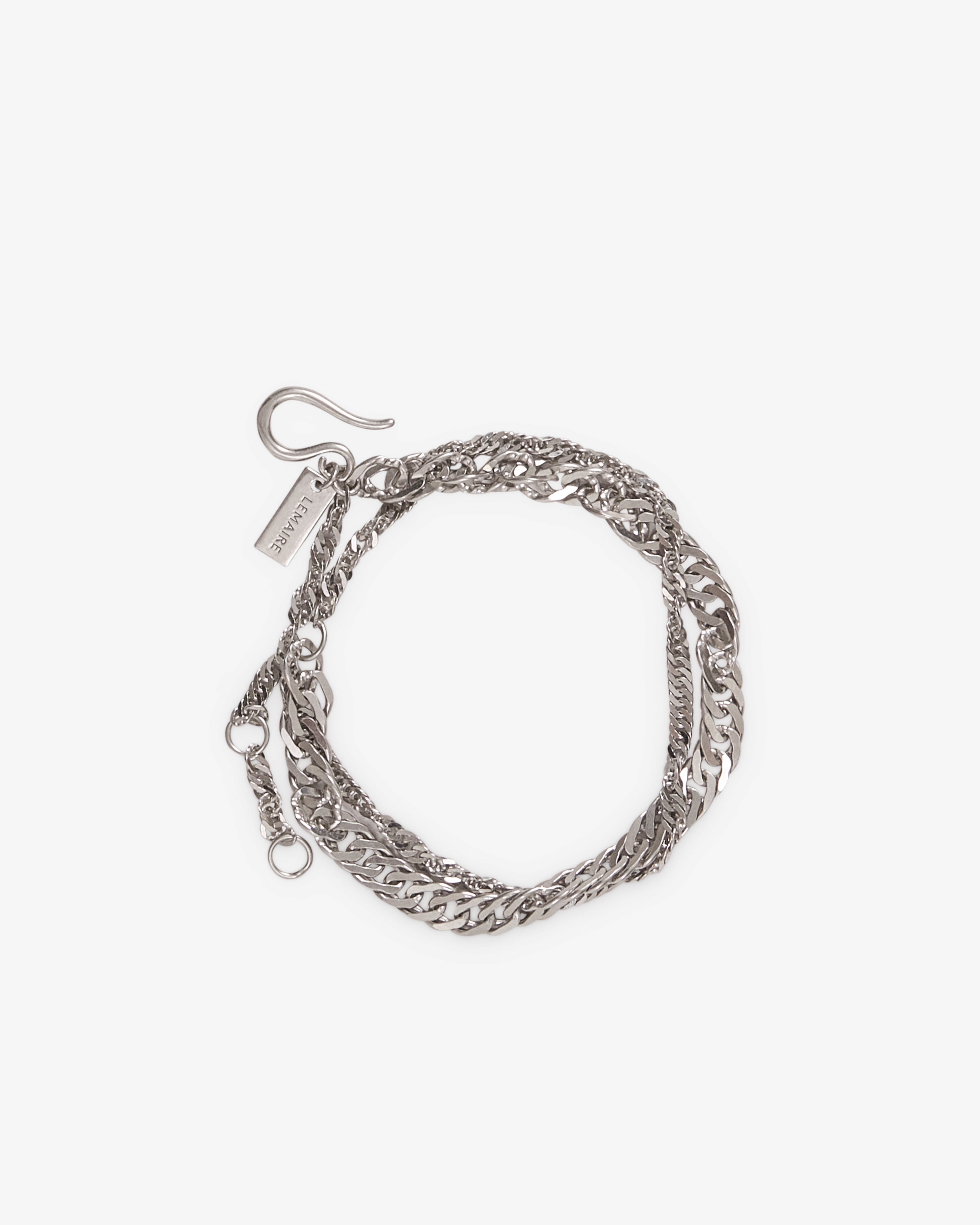 Lemaire : Women's Twisted Chain Bracelet (Silver) | Dover Street