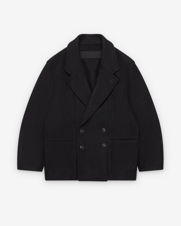 Lemaire  - Men's Short Double Breasted Coat - (Black)