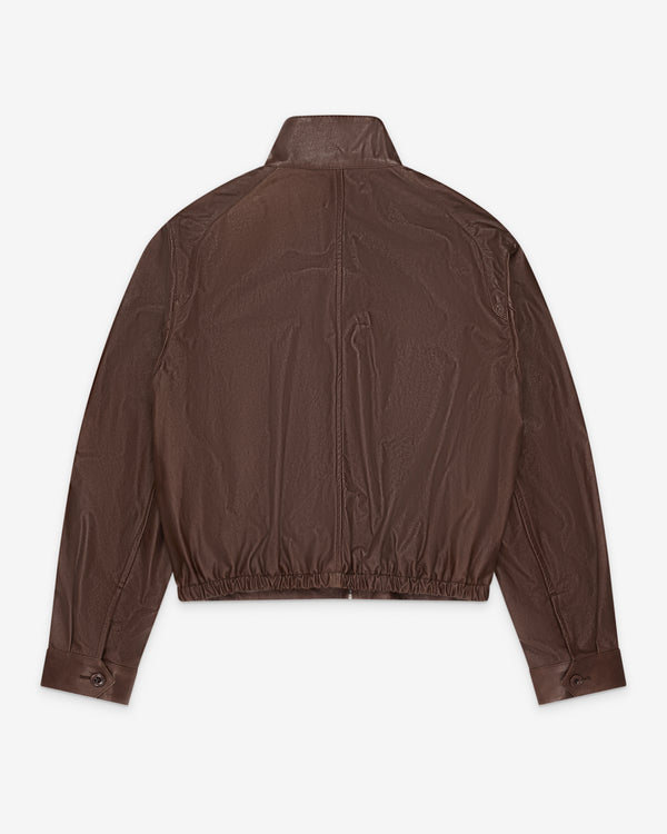 Lemaire  - Men's Leather Harrington Blouson - (Brick)
