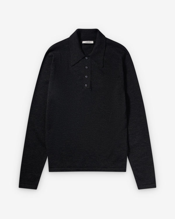 Lemaire  - Men's Knitted Polo Top - (Ecorce)