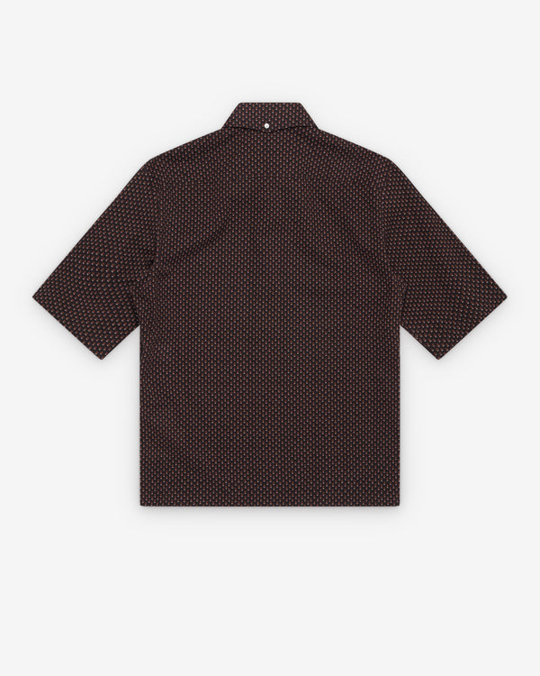 Lemaire  - Men's Short Sleeve Shirt - (Brown/Tobacco)