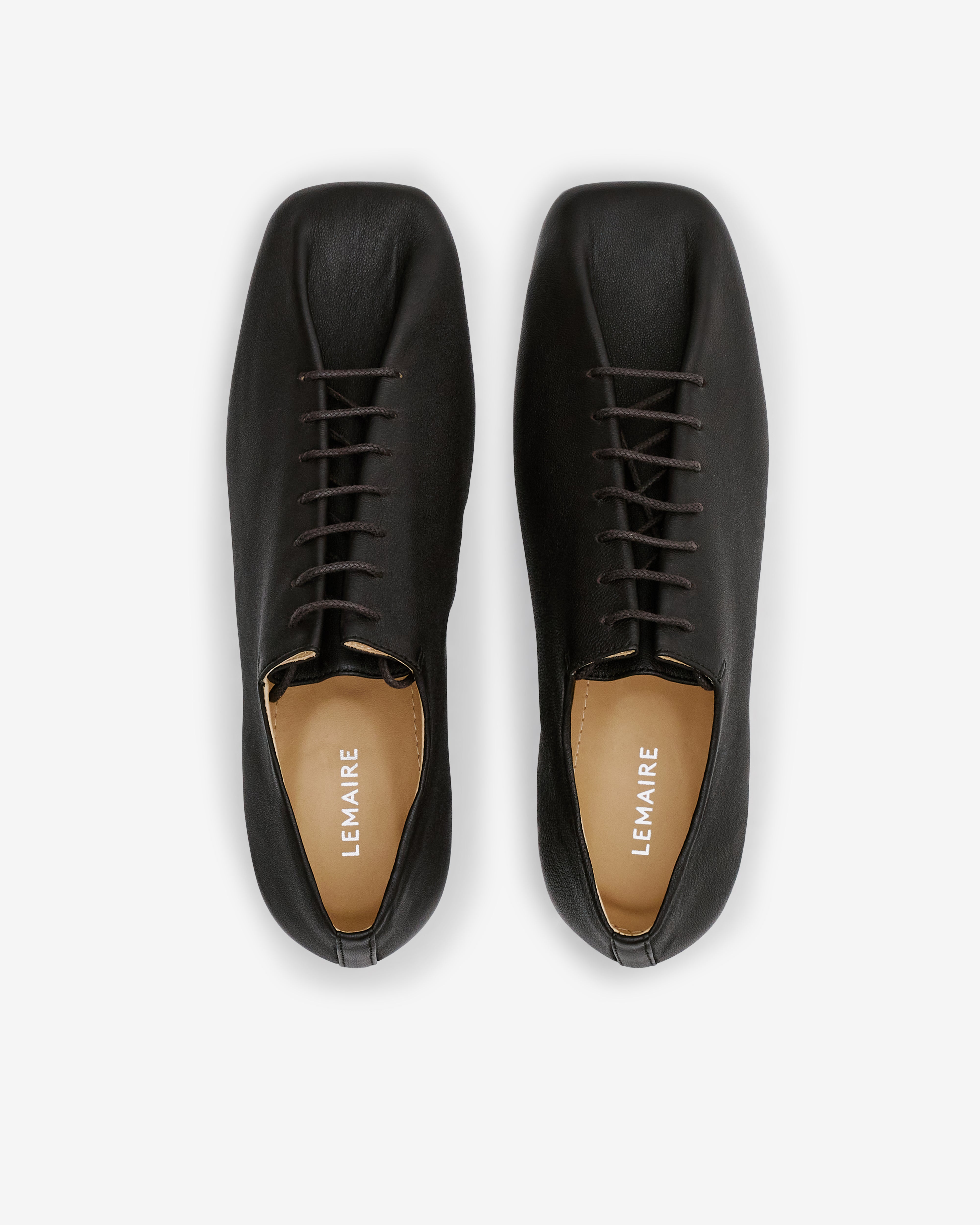 極美品LEMAIRE フラットクラシックダービー　黒　39 LEMAIRE - Black Souris Flat Classic Derbies – Frances May