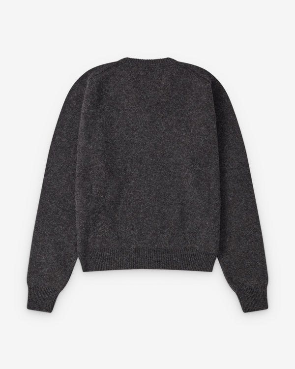 Lemaire  - Men's V-Neck Sweater - (Dark Grey)