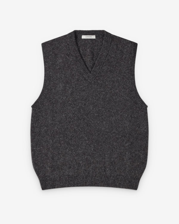 Lemaire  - Men's V-Neck Vest - (Dark Grey)