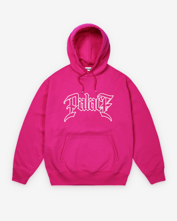 Palace - Men's Le Script Hood - (Heavy Pink)